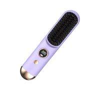 Styling Comb - Mini Portable Negative Ion Hot Comb, 9-Level Fast Heating 35W Cordless | Home Salon Straightening Brush | Cordless Hair Straightener Brush for Vacation Holiday Trip Commuting Dating