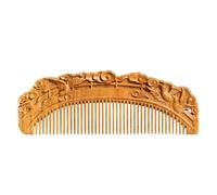 Styling Combs Men's Beard Comb Solid Wood Carved Pocket and Travel Comb for Fine or Thinning Hair, Beard Care and Hair Care Curly Hair Comb