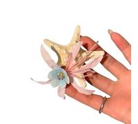 Stylis Floral Hair Claw Hairpin for Women Practice Beach Starfish Accessories Girls Party Decoration Trendy Hair Clip for Girls for Girls