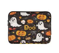 Stylish 13-14 inch Laptop Bag Case Bag Ghosts Pumpkin Black Halloween for Work Travel