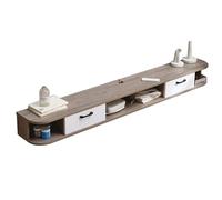Stylish 190CM Wall-Mounted Floating TV Stand, Space-Saving Media Console Cabinet with Storage, Perfect for Living Room Entertainment Center, Modern Wooden Design
