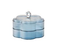 Stylish 2 Layer Floral Candy Tray Practical Serving Bowl for Nut Fruits Snacks Party Home Organization Candy Dish with Floral Design