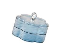 Stylish 2 Layer Floral Candy Tray Practical Serving Bowl for Nut Fruits Snacks Party Home Organization Floral Design Snacks Tray