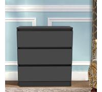 Stylish 3 Drawer Chest for Bedroom & Living Room - Functional Storage Solution Modern Design Space-Saving nizer Ideal for Home Decor and Clutter Management