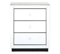 Stylish 3 Drawer Chest, Functional Design Sturdy Chest For Hallway, Tall 3 Drawer Chest For Livingroom Premier Housewares White One Size