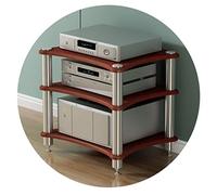 Stylish 3 Tier Audio Rack & Entertainment Center Multifunctional Unit TV Stand for Home Brown Design Dimensions: 60x48x62cm Perfect for Music & Movie Lovers