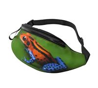 Stylish 3D Cute Frog Bumbags Waist Fanny Pack for Women Ladies Men Lightweight Bum Bag with Zip Pockets Adjustable Belt for Dog Walking Running Cycling Hiking Outdoor Sport