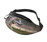Stylish 3D Husky Dog Bumbags Waist Fanny Pack for Women Ladies Men Lightweight Bum Bag with Zip Pockets Adjustable Belt for Dog Walking Running Cycling Hiking Outdoor Sport