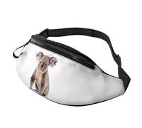 Stylish 3D Koala Bumbags Waist Fanny Pack for Women Ladies Men Lightweight Bum Bag with Zip Pockets Adjustable Belt for Dog Walking Running Cycling Hiking Outdoor Sport