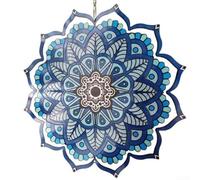 Stylish 3D Metal Wind Spinner Unique Garden Decor that Spins and Twirls in the Breeze, Perfect for Nature Lovers (flower)