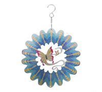 Stylish 3D Metal Wind Spinner Unique Garden Decor that Spins and Twirls in the Breeze, Perfect for Nature Lovers (butterfly)