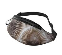 Stylish 3D Petoskey Stone Bumbags Waist Fanny Pack for Women Ladies Men Lightweight Bum Bag with Zip Pockets Adjustable Belt for Dog Walking Running Cycling Hiking Outdoor Sport