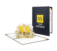 Stylish 3D Popup Anniversaries Card Love and Pleasure Various Year Anniversary 3D for Soulmate and Partner Elegant Love
