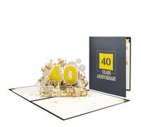 Stylish 3D Popup Anniversaries Card Love and Pleasure Various Year Anniversary 3D for Soulmate and Partner Elegant Love