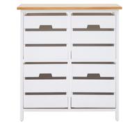 Orsina Stylish 4 Drawer Chest, Modern Chest Of Drawers For Livingroom, Sleek Minimalist Storage Chest For Lounge in White Orsina White