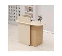 Stylish 47.2" Modern Reception Desk with Drawers - Contemporary Front Desk Table for Salon, Office, Lobby - Compact Retail Counter, Space-Saving Design