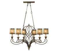 Stylish 6 Bulb Astral Bronze Ceiling Pendant Light With E14 Led Bulbs