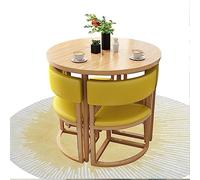 Stylish 80cm Round Dining Table Set with 4 Backrest ChairsModern Furniture for Kitchen Living Room Balcony Cafe & OfficeElegant Dining Room Combo