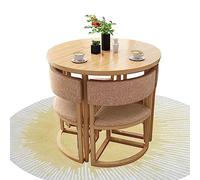 Stylish 80cm Round Dining Table Set with 4 Ergonomic ChairsPerfect for Kitchen Living Room Cafe Balcony & OfficeComfortable & Modern Design
