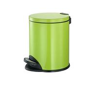 Stylish 8L Green Stainless Steel Trash Can with Foot Pedal - Easy Kitchen Living Room & Bathroom Waste Bin with Lid for Household Use