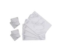 Stylish 8Pc Cork Placemats And Coasters, Practical Design Placemats, Heat Resistant Placemats And Coasters