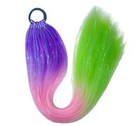 Stylish 9 Strands Braided Hair Extension Dreadlock Ponytail With Hairband For Music Festival And Fashion Forward Women