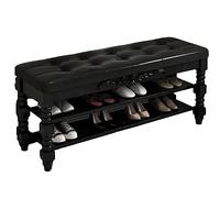 Stylish 90cm Shoe Rack with Padded Seat Multi-functional Storage for Entryway & Living Room Versatile Shoe Stand & Elegant Seating Solution