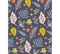 Stylish Abstract Leaf Pattern Notebook: Creative Journal with Modern Botanical Design. 200 Lined Pages. Soft Matte Cover