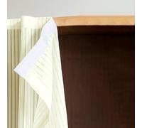 Stylish Adhesive Cabinet Curtains for Kitchen Shelves, Under Sink & Shoe Storage - Wrinkle-Free Soft Fabric, No Drilling, Perfect Home & Decor