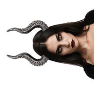 Stylish Adjustable Devil Horn Headpiece For Costume Parties Weddings Punk Hair Accessory Women Men