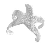 Stylish Adjustable Sea Star Shaped Arm Band Unique Design Iron Bangle Opening Arm Band for Ladies Sea Star Wristband