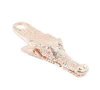Stylish Alligators Clip Bookmarks in Distressed Gold for Document Organization Gift Ideas Reading Scrapbook Paper Clip Multi Functional Organizers
