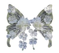 Stylish Ancient Han Costume Butterfly Hair Clip Silk Flower Barrettes Headpiece For Women Chinese Styles Headpiece