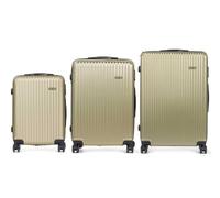 Stylish and Durable Set of Three Suitcases in Light Green Shades in Different Sizes, Small, Medium and Large. Three Sizes to Choose From Any Escape, Circumstance or Necessity…, Green, Hard Suitcase