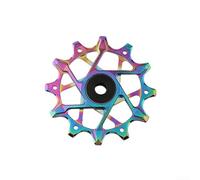 Stylish and Efficient 12T Bicycle Rear Derailleur Pulley Wheels Featuring Pottery Ball Bearings for Sram Use (Multicolour)