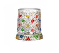 Stylish and Elegant Rotating Whisky Glass with a Base can Rotate 360 Degrees. It has a Capacity of 9 Ounces and is Suitable for Spirits Such as Scotch Whisky, Cognac, and Vodka. (Stile 6)