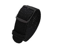 Stylish and Elegant Watch Bands for Men Women, Vintage Nylon Watch Band Replacement One Piece Portable and Breathable Watch Strap Watch Accessories (Black (Black), 22mm), 22mm, Agate