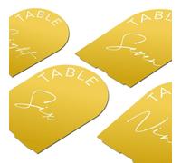 Stylish and Functional Arch Acrylic Table Numbers Perfect for Weddings and Special Events (Gold L)