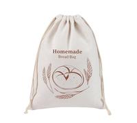 Stylish And Functional Linen Drawstring Bag Sturdy And Soft Storage Organizers Packaging Pouches For Bread Fruits Snacks Reusable Storage Bag