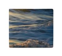Stylish and Portable Small Dawn Ocean Waves Printed Coin Purse, Perfect for Backpacks, Shoulder Bags, Pockets, Etc.