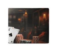 Stylish and Portable Small Poker Tournament Printed Coin Purse, Perfect for Backpacks, Shoulder Bags, Pockets, Etc.
