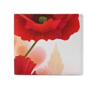 Stylish and Portable Small Poppy Flowers Vivid Petals Printed Coin Purse, Perfect for Backpacks, Shoulder Bags, Pockets, Etc.
