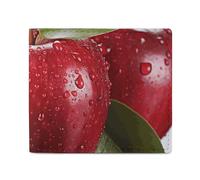 Stylish and Portable Small Red Apple Fruit Printed Coin Purse, Perfect for Backpacks, Shoulder Bags, Pockets, Etc.