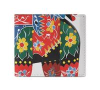 Stylish and Portable Small Runner Swedish Dala Horse Folk Printed Coin Purse, Perfect for Backpacks, Shoulder Bags, Pockets, Etc.