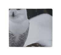 Stylish and Portable Small Snow Owl Printed Coin Purse, Perfect for Backpacks, Shoulder Bags, Pockets, Etc.