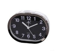 Stylish and Practical Alarm Clock Loud Ringtone and Digital Display for Easy Time Management (oval black)