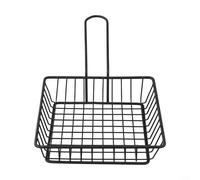 Stylish and Rustproof Fry Baskets Perfect for Serving For French Fries and Other Snacks (shallow square)