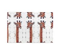 Stylish Animal Giraffe Printed Adult Fun Puzzle wooden puzzle in a plastic box with letters printed on the back home decor party toy