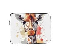 Stylish Animal Watercolor Giraffe Laptop Case Sleeve 17 inch Laptop Bag Shockproof Computer Carrying Cover Protective Notebook Case