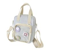 Stylish Anime Themed Crossbody Bag Practical Nylon Fabric Spacious Casual Shoulder Bag For Travel Work Or Daily Use Anime Student